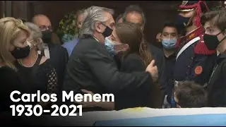 Murió Carlos Menem | La despedida de Alberto Fernández al expresidente en el Congreso