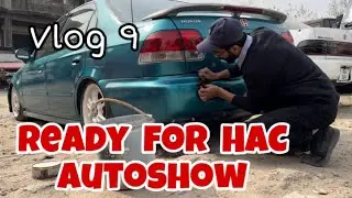 VLOG 9 | Preparation for HAC Autoshow | Paint work start | MITHU-EK | ft. Day out with Painters 🎨