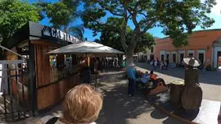 360 / VR : Tequila Town Center Walk Through, Mexico    HD