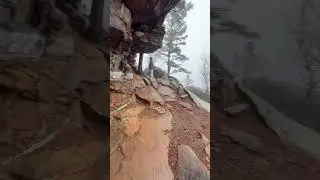 Hiking in a flash flood! #youtubeshorts #shorts #asmr #arkansas #adventure #hiking