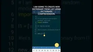 python dictionary comprehension. easiest way to create dictionary from existing list.#python #shorts