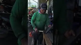 6wg1common rail  cylinder head How to drill the hole of fuel line