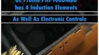 GE Profile CleanDesign PHP900DMBB 30 Induction Cooktop 4 Induction Elements  Black
