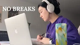 locked in for 2 hours straight | study with me for exams, no breaks