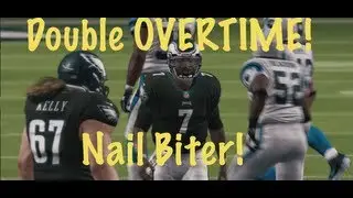 DOUBLE OVERTIME Nail Biter Cam Newton vs Mike Vick - Madden 13 Online Gameplay (Panthers vs Eagles)