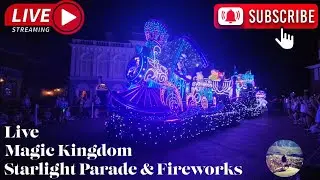 LIVE AT THE MAGIC KINGDOM. STARLIGHT PARADE AND FIREWORKS  #waltdisneyworld #wdwparade #wdwfireworks