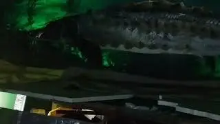 Sturgeon with LEDs and front lighting Epoxy Art