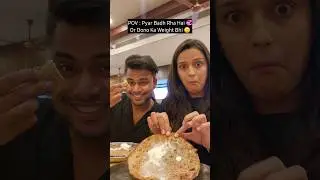When You Both Are Food Vloggers&hearts;️😂 #couple #foodvlogger #trending #viral #shorts