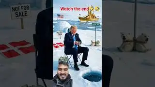 Putin Ruins Trump's Greenland Ice Hole Fishing🤣 #omvlog #funny #whistlingdog #thatsbad #ouch