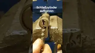 T&uuml;r&ouml;ffnung Anleitung Schlie&szlig;zylinder richtig Bohren, Schlosserei Oldorf