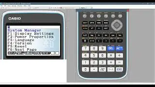 How to change the display brightness in fx-CG50