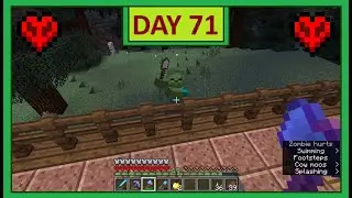 Minecraft Hardcore: 100 Days in 2 Minutes - Day 71 [OCEAN MONUMENT PREP]