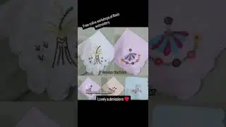 #handwork #basicembroidery. Glimpse of my free workshop for Basic embroidery#📞9819402264