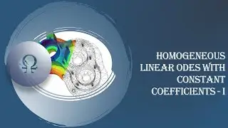 Second order linear homogeneous ODEs with constant coefficients (Tamil)
