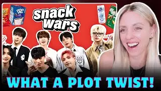 K-Pop Band ATEEZ Try American Food For The First Time! | Snack Wars