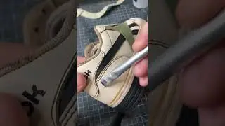 Coffee dyed shoes (Aftermath)