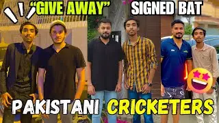Meetup With Pakistan Cricketer Saud Shakeel,Roman Raees,Saad Baig😍 | Signed Bat Giveaway 🥰