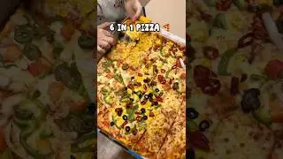 6 in 1 pizza 🍕 khaya h??😍#domino #viralvideo #youtubeshorts #foodforfoodies #pizza #foodie
