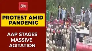 Unrest Amid Pandemic: AAP Workers Protest Outside Punjab CM's Residence Over Power Cuts