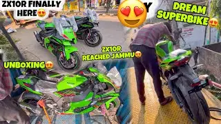 Finally Zx10r😍 Reached Jammu | My Dream Bike is Here😍✅  Kawa h2r