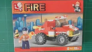 Sluban-Fire Car M38-B0217-118PCS Build