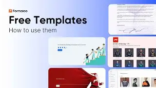 How to use Formaloo's free ready templates