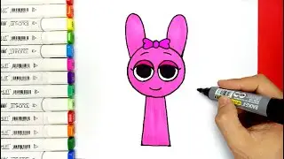 How to draw Pinky in Incredibox Sprunki