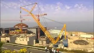 #Howwedoit Lifting of nuclear dome at EPR Flamanville, France