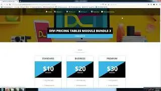 DIVI PRICING TABLES MODULE BUNDLE 3  (Template Designs 21-30)