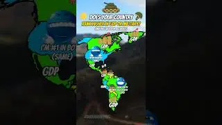Does your country rank higher in GDP or military? #mapping #geography #shorts #military #economy