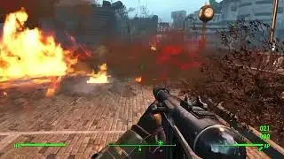 Fallout 4 (PS4) Using the explosive combat shotgun be like...