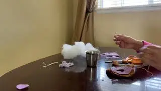 How to make a Donut with felt cloth part - 2