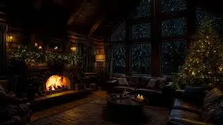 Friedlicher Weihnachts-R&uuml;ckzugsort❄️ Kaminfeuer & verschneite Winterlandschaft f&uuml;r tiefe Entspannung