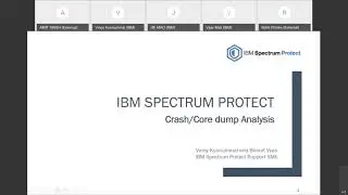 IBM Spectrum Protect Crash Core Dump Analysis