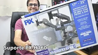 💻 Suporte Duplo PIX PX-H160 &mdash; o suporte de mesa perfeito para 2 monitores!