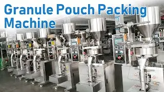 Granule packing machine for coffee and millet with 3-side seal | Pouch packaging machine for sale