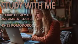 🔴 LIVE | 🎄 STUDY WITH ME 45/15 Winter Study ❄️ | УЧИСЬ СО МНОЙ 45/15 Зимняя учёба