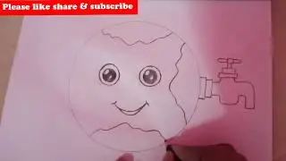 make a green energy drawing save water save life @devanshKRvlog #SaveWater #SaveLife #GREEN