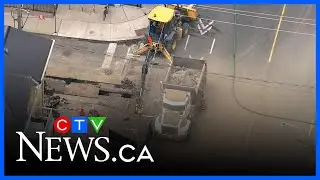 Excavator hits gas main in Toronto's St. Jamestown neighbourhood, police say