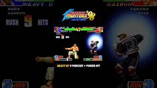 KOF98 😱 Heavy D! 9 Punches+ Power 😲 | #youtube #shorts #short #heavyd #kof98 #kof #arcadegame #snk