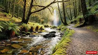 Gentle Stream sound feat bird singing in the deep forest best for relaxing Best Relaxing Videos