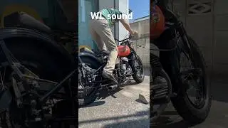 【Harley-Davidson】side valve WL Kickstart！ #harleydavidson #45power
