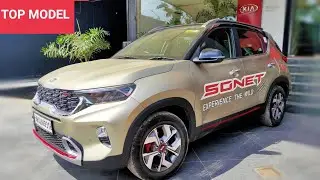 Kia Sonet GT Line || Feature Loaded || Top Model || Beige Gold Color