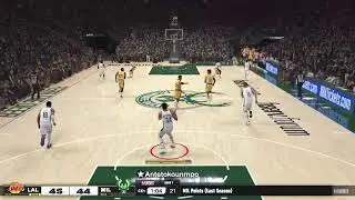 Bucks vs Lakers PLAYOFFS game1 rnd1 | NBA 2K PS5 | LEVEL 5 of 6