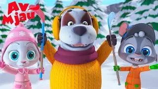 Av Mjau 🎅 Klizaliste ⛄ Novogodisnji crtani filmovi na Srpskom | HeyKids