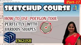 Polygon Tool - English Part 17 How to use Polygon tool Perfectly with Various Shapes