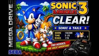 Sonic3&Knuckles Normal Sonic&Tails All Stage Clear Play