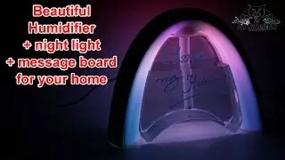 Beautiful Message board night light cool mist humidifier