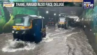 Underpass Submerged As Heavy Rain Floods Navi Mumbai | Traffic Chaos | News9
