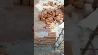 D12 #construction #4inchbrickwall #civilengineering #brickwall #partitionwall #easywall